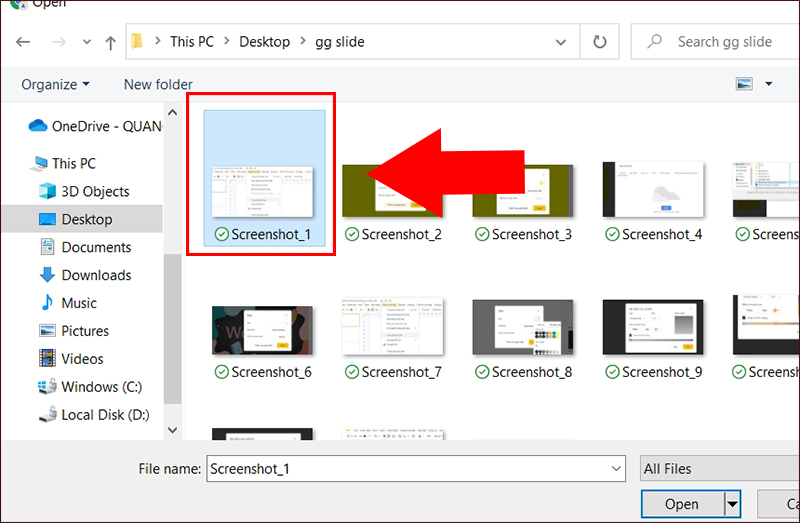 Chọn ảnh kh&aacute;c ở bước Chọn h&igrave;nh ảnh
